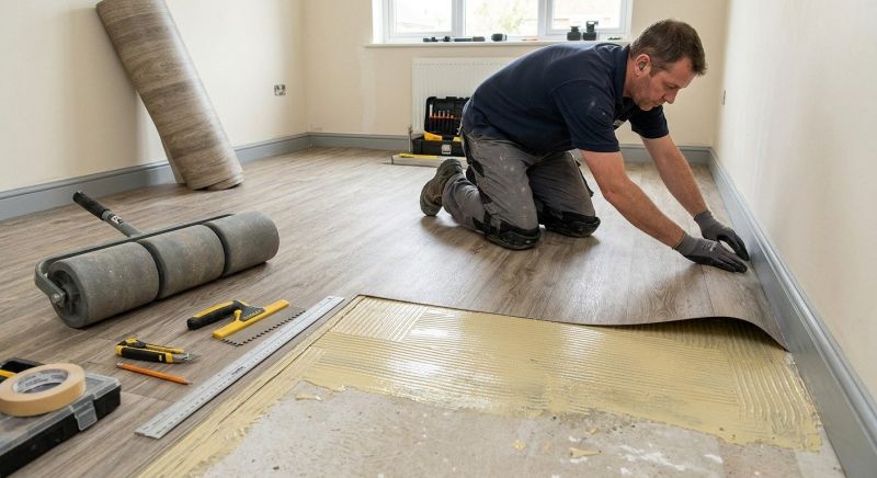 Sheet Vinyl Installation in Frisco, TX